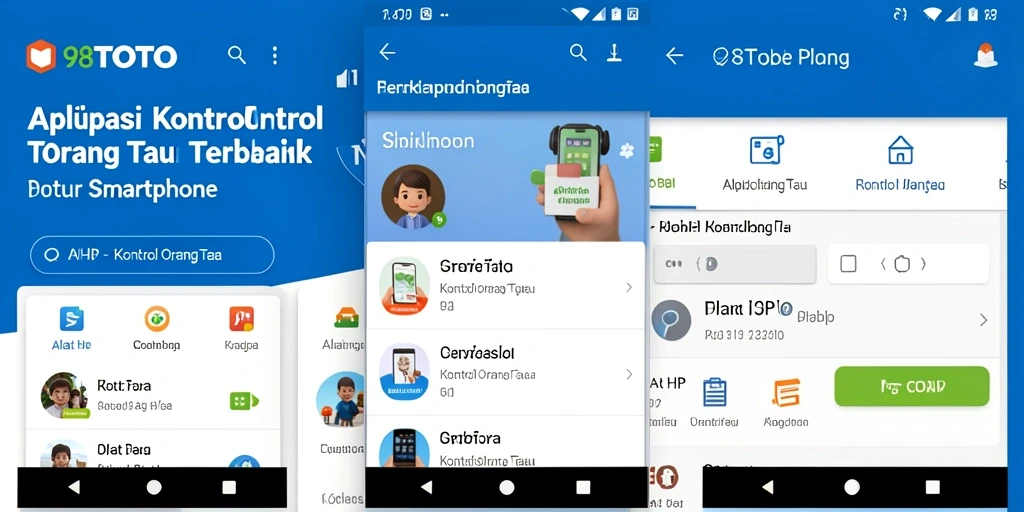 Tampilan antarmuka 98TOTO untuk kontrol orang tua yang intuitif.