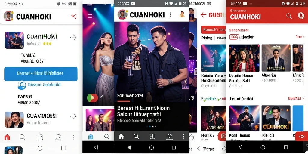 Tampilan antarmuka CUANHOKI yang menarik dan informatif.