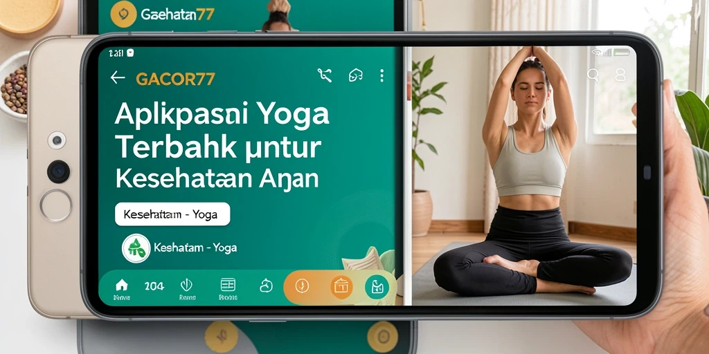 Antarmuka aplikasi GACOR77 dengan tampilan latihan Yoga yang interaktif.
