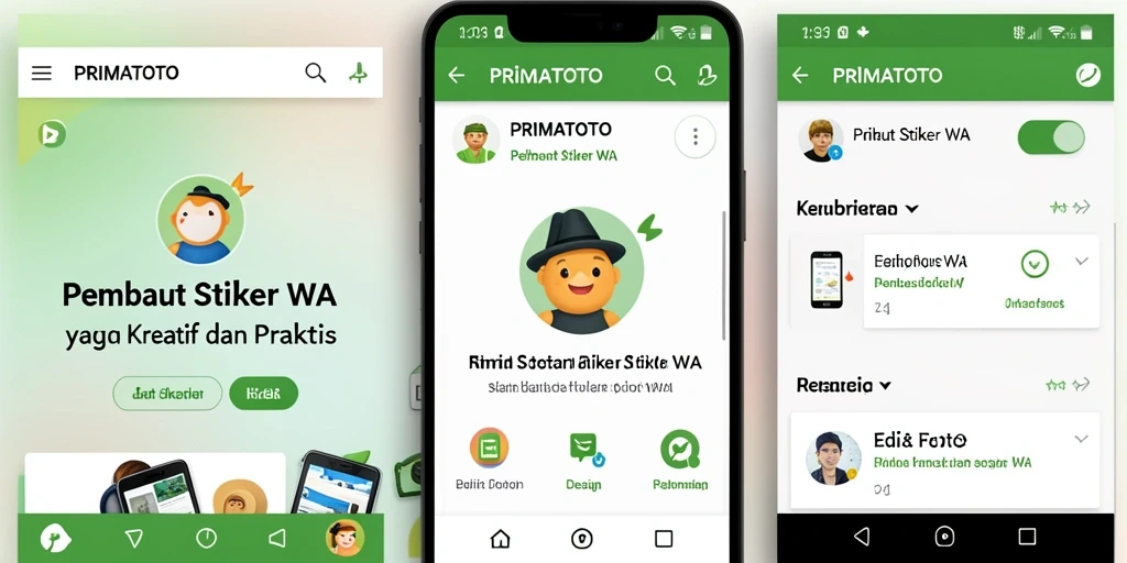Tampilan antarmuka PRIMATOTO yang intuitif dan mudah digunakan.