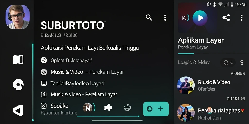 Antarmuka SUBURTOTO yang sederhana dan mudah digunakan untuk merekam layar.